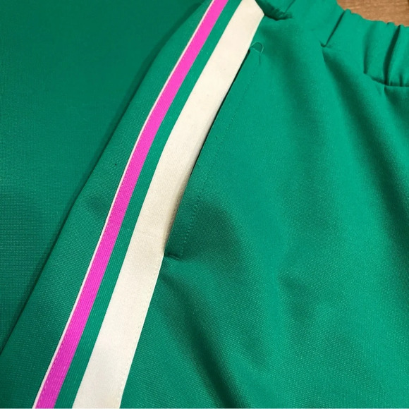 Fabletics Tricot Tapered Pant Women's XS Knit Pull On Green Elastic Waist - Picture 3 of 6